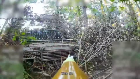 🚀💥 Ukraine Russia War | RU POV: FPV Drone Strikes Ukrainian T-80BV Tank | RCF