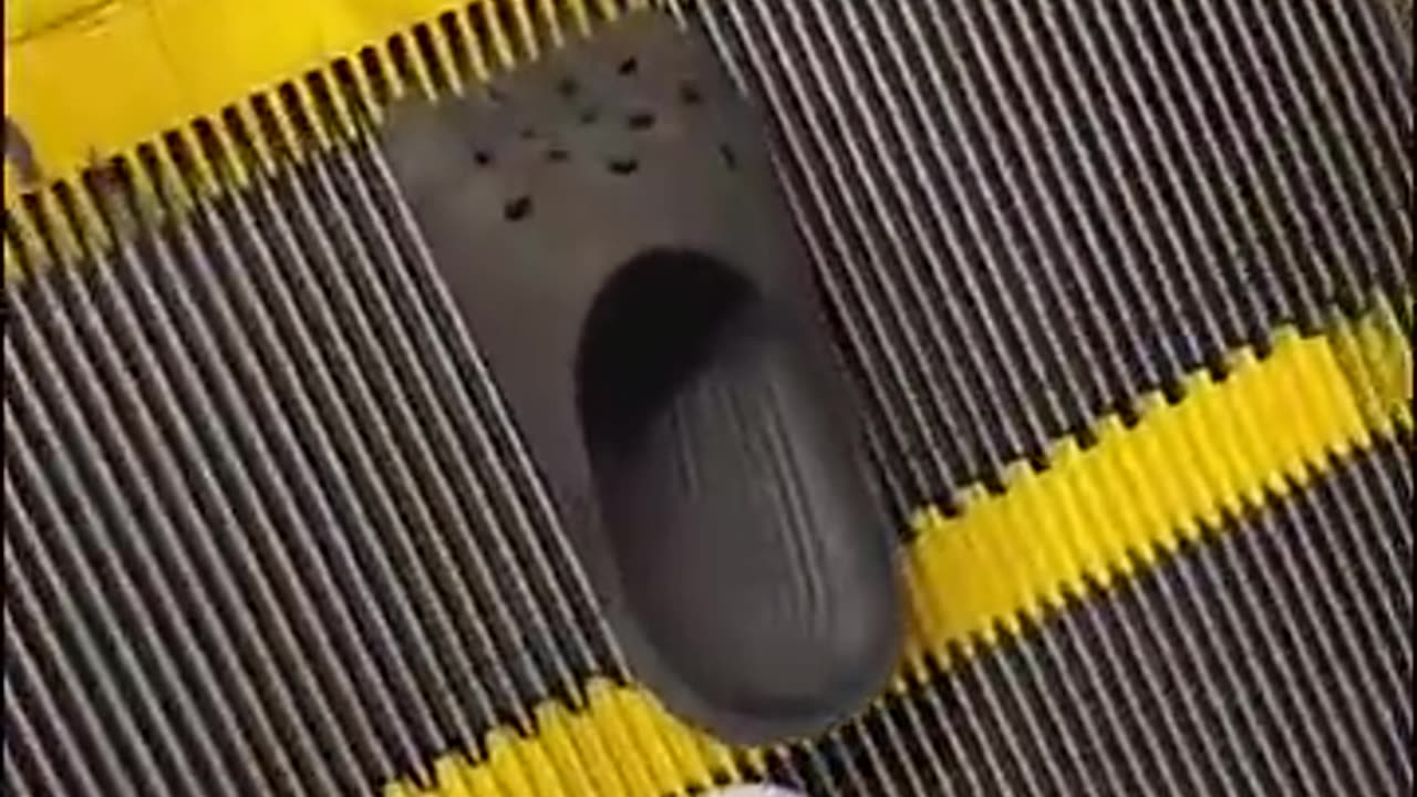 Cinderella lost her croc on Disneyland escalator..