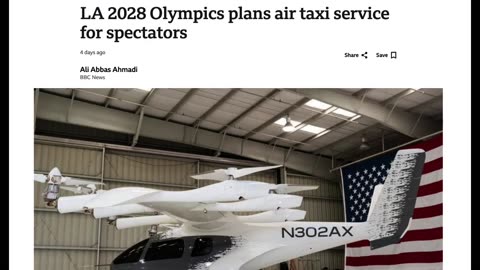 THEY WILL REPLACE CARS FOR AUTONOMOUS AIR TAXIS FOR OLYMPICS 2028