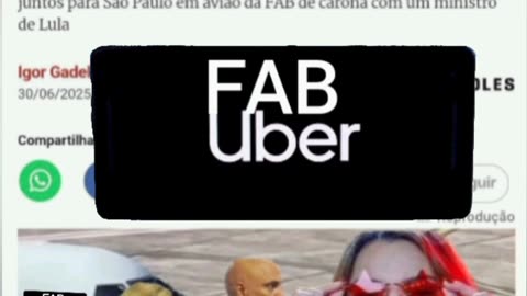Janja Puta e Nazista de Moraes viajam juntos a SP em voo da FAB Uber.