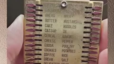 A Vintage Reusable Grocery List from the 1940's