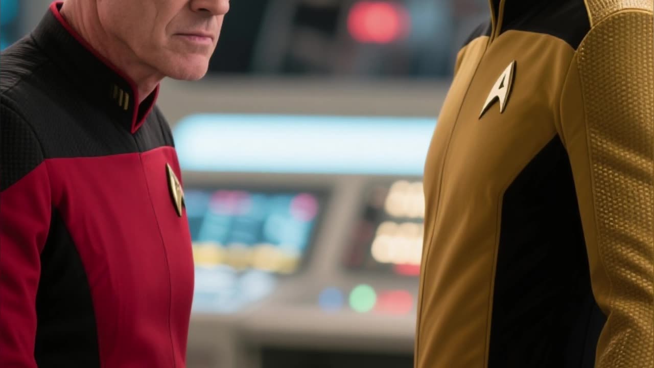 Captain Picard and Data save baby Superman.