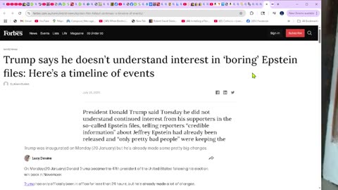 Jeffery Epstein and His Files – Just What Are We Supposed To Believe