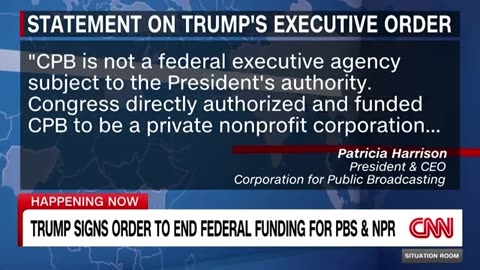 Trump signs order seeking to end federal funding for NPR and PBSn