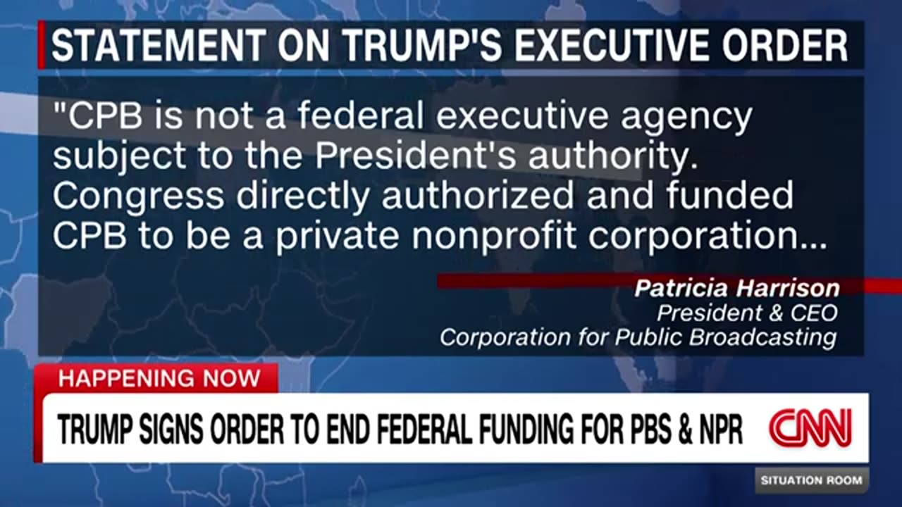 Trump signs order seeking to end federal funding for NPR and PBSn