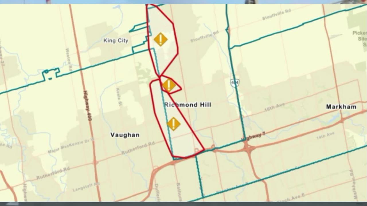 Thousands without power in Richmond Hill in midst of heat warning