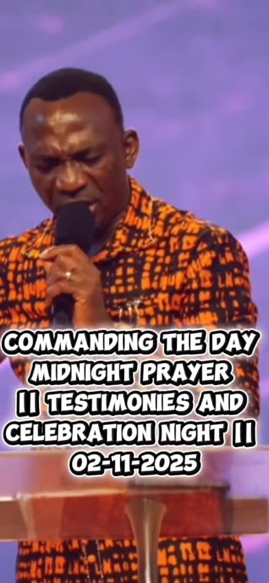COMMANDING THE DAY MIDNIGHT PRAYER ||TESTIMONIES & CELEBRATION NIGHT || 02-11-2025