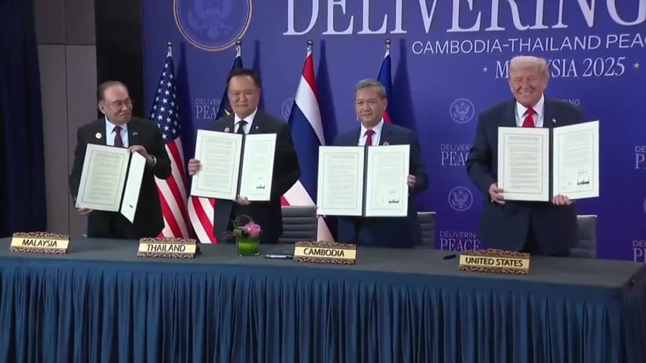 Trump Signs Cambodia and Thailand Peace Treaty