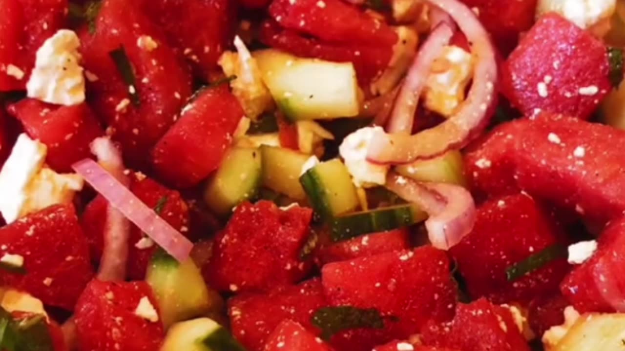 Watermelon, Mint & Feta Salad