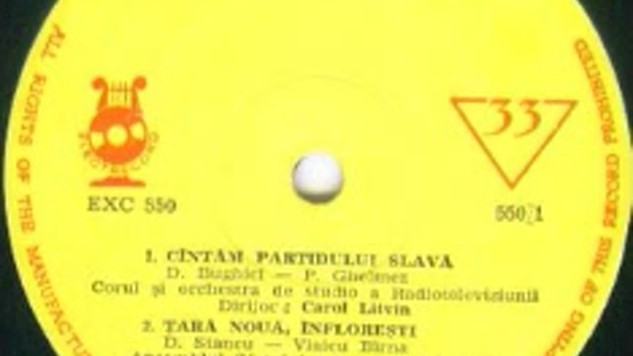 Corul Radioteleviziunii Romane-Cantam partidului slava