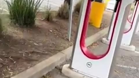 Tesla charging stations being stripped for copper