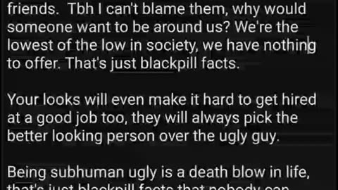 Looks are the only thing that matters in life ( Brutal blackpill truth ) (REUPLOAD)