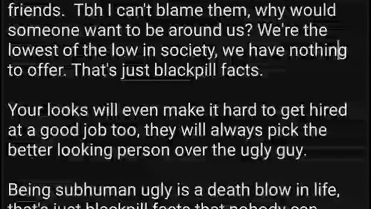 Looks are the only thing that matters in life ( Brutal blackpill truth ) (REUPLOAD)