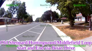 Old Sheppard/Huntingwood/Middlefield Loop via brian drive (timelapse)