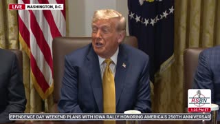 WATCH FULL: President Trump Holds a Cabinet Meeting at The White House - 7/8/25