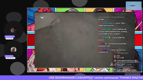 09/13/25 Sammannyc VOD: "Q crash out SNL yurrrrr $2tts $3 media"
