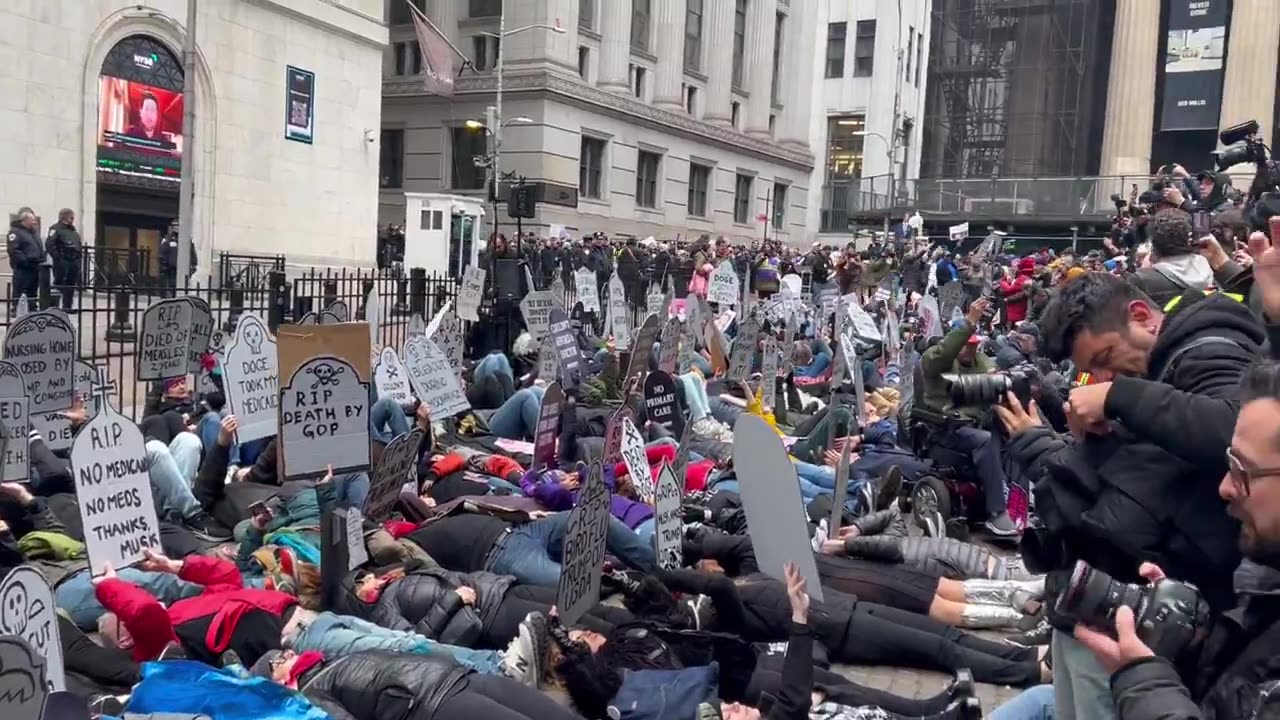 "Elon kiIIed me" protest today in NYC