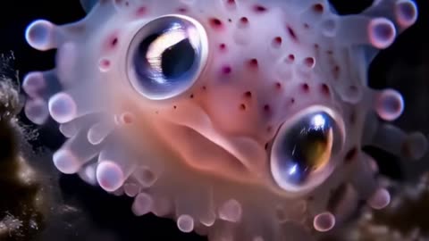 A Floating Bubblegum with Eyes 🫧 #jellyfish #ai #fish