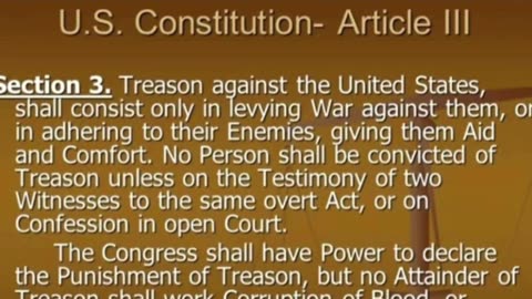 US Constitution Article III Section 3 - Treason