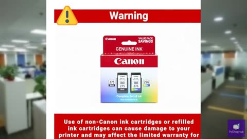 Canon PG-275 / CL-276 Genuine Ink Value Pack (2 Cartridges), Compatible with TS3