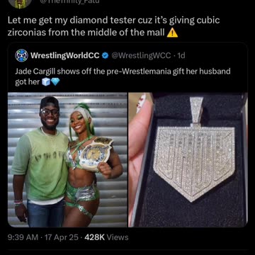 WWE's Naomi absolutely destroyed Jade after she posted the diamond chain her husband got her
