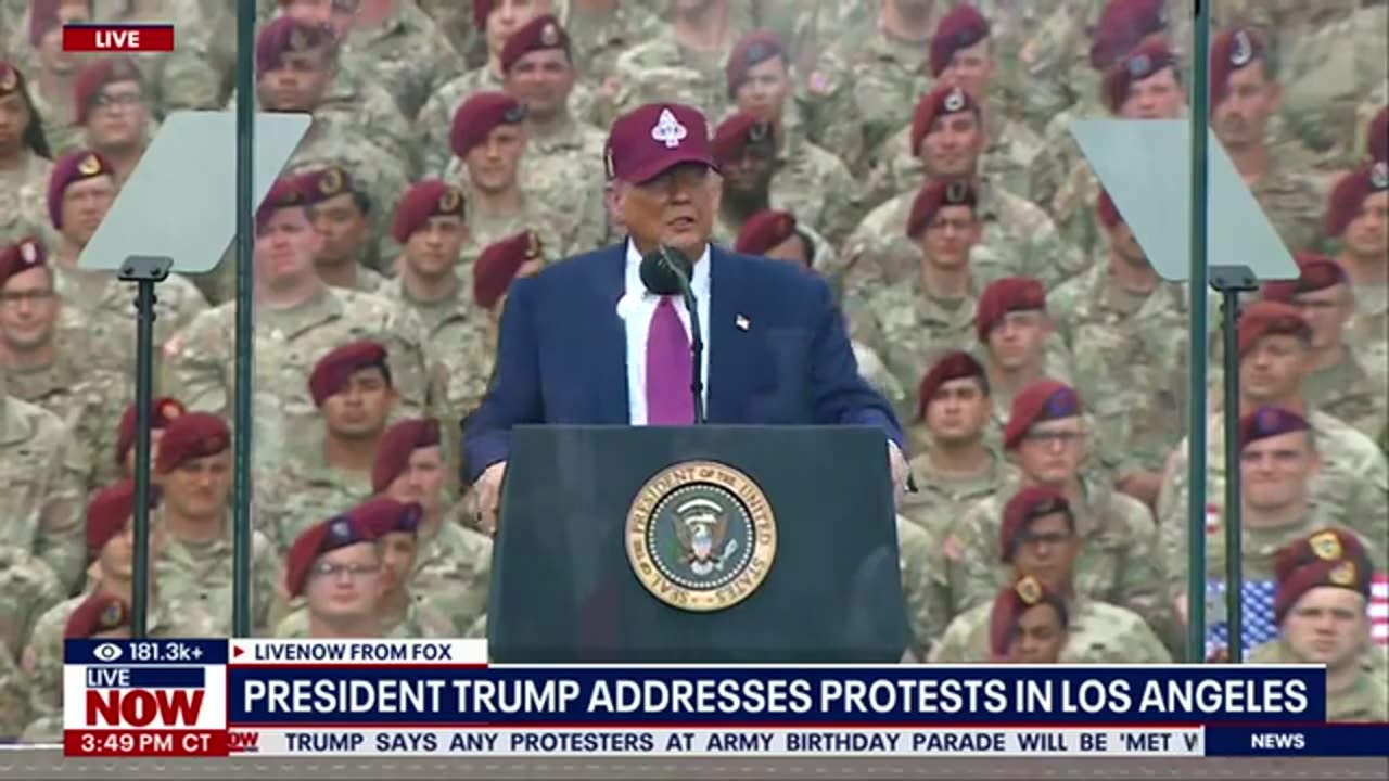 FULL Trump speaks to troops at Fort Bragg, marks Armys 250th birthday