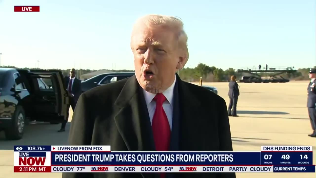 Trump sends ominous message to Iran when asked about 'regime change'..