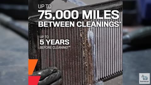 K&N High-Flow Original Lifetime Engine Air Filter: Increase Power: Premium, Wash