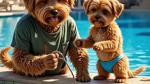 Dogs' Shocking Pool Trap Cats in Trouble