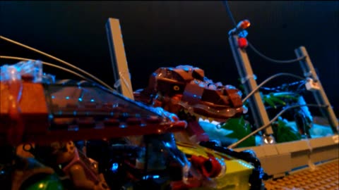 My Jurrazic Park Lego "T-Rex Breakout Scene"