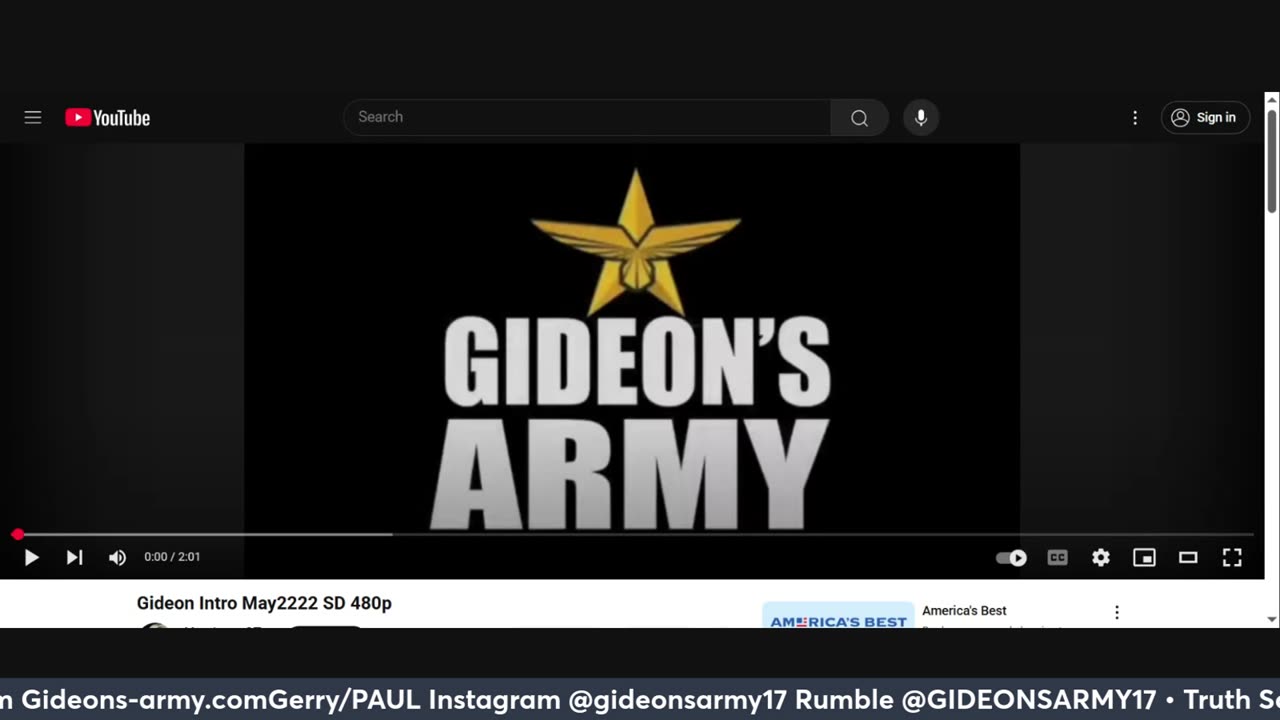 GIDEONS ARMY FRIDAY LIVE 6/6/25 @ 930 AM EST