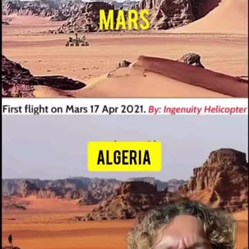 NASA’s footage from Mars matches the landscape perfectly in Algeria.