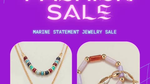 AVON MARINE STATEMENT JEWELRY SALE