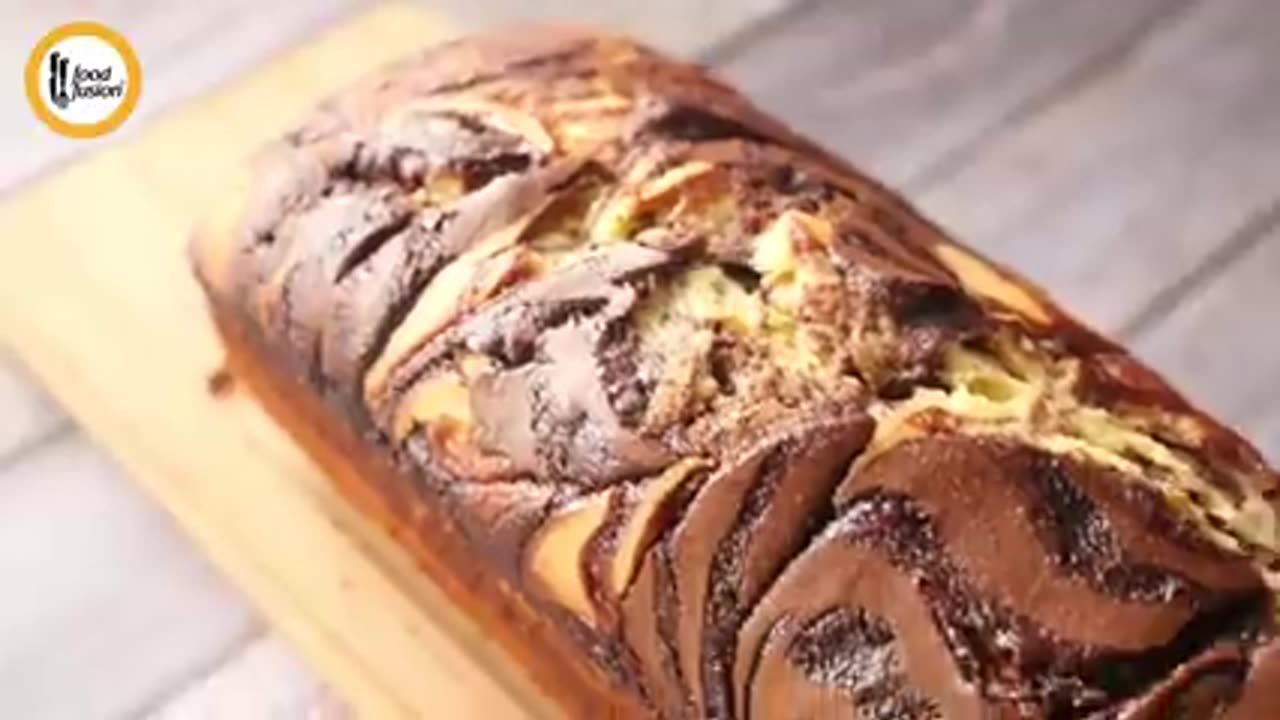 Marble Cake Recipe By Food Fusion