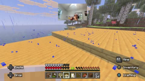 Building a Fishing House in Hardcore Minecraft!