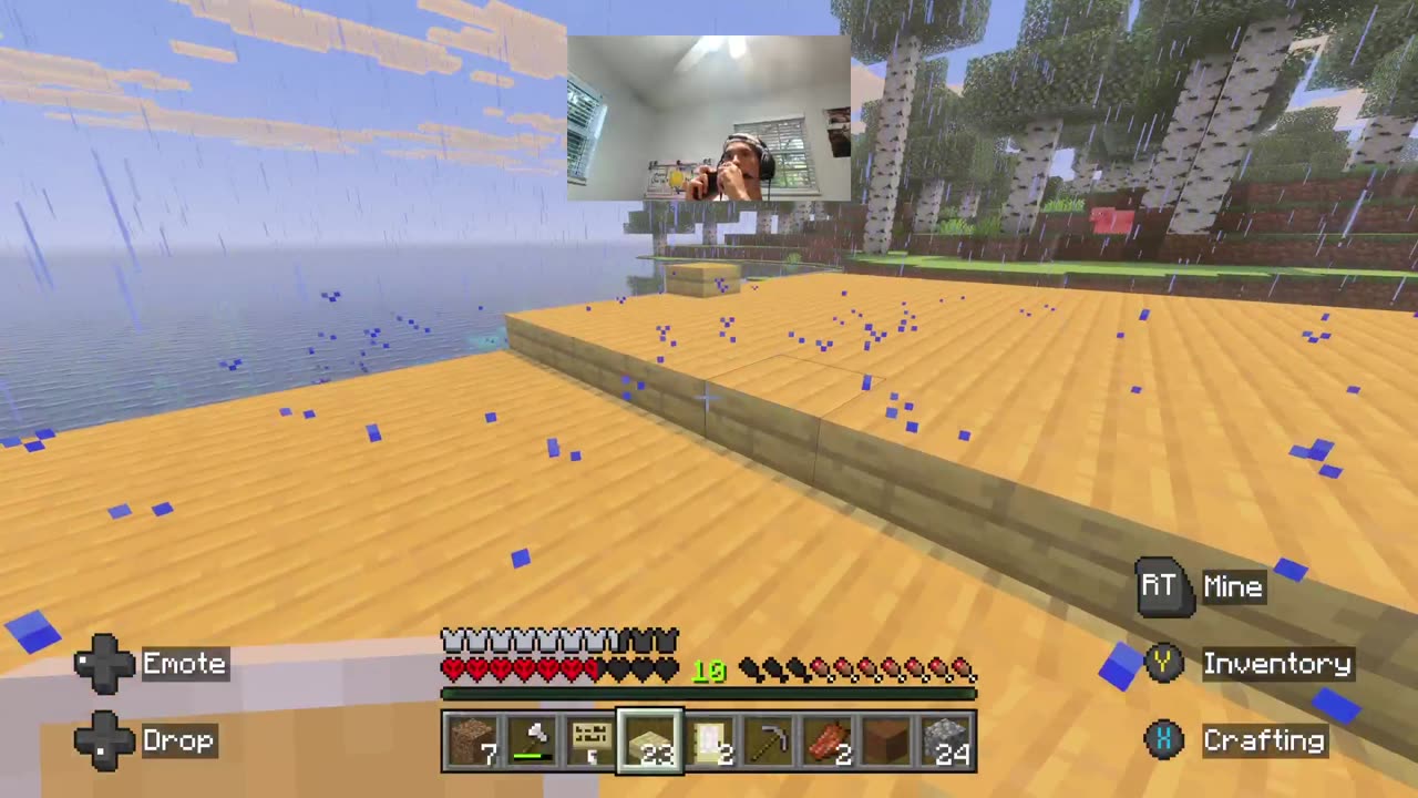 Building a Fishing House in Hardcore Minecraft!