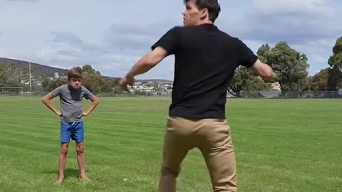 Protect children 😂 (Girl kicks bottle meme)