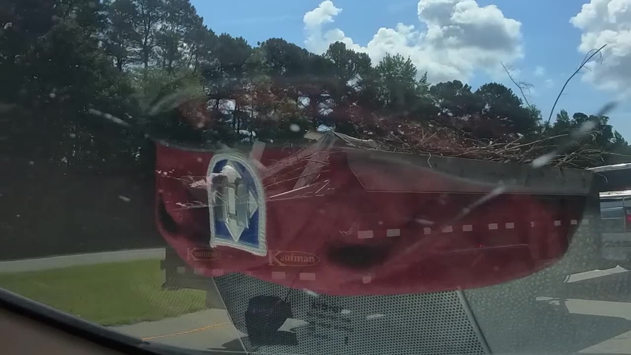 This driver 🚚 is one pothole away ⚠️ from a lawsuit 👀