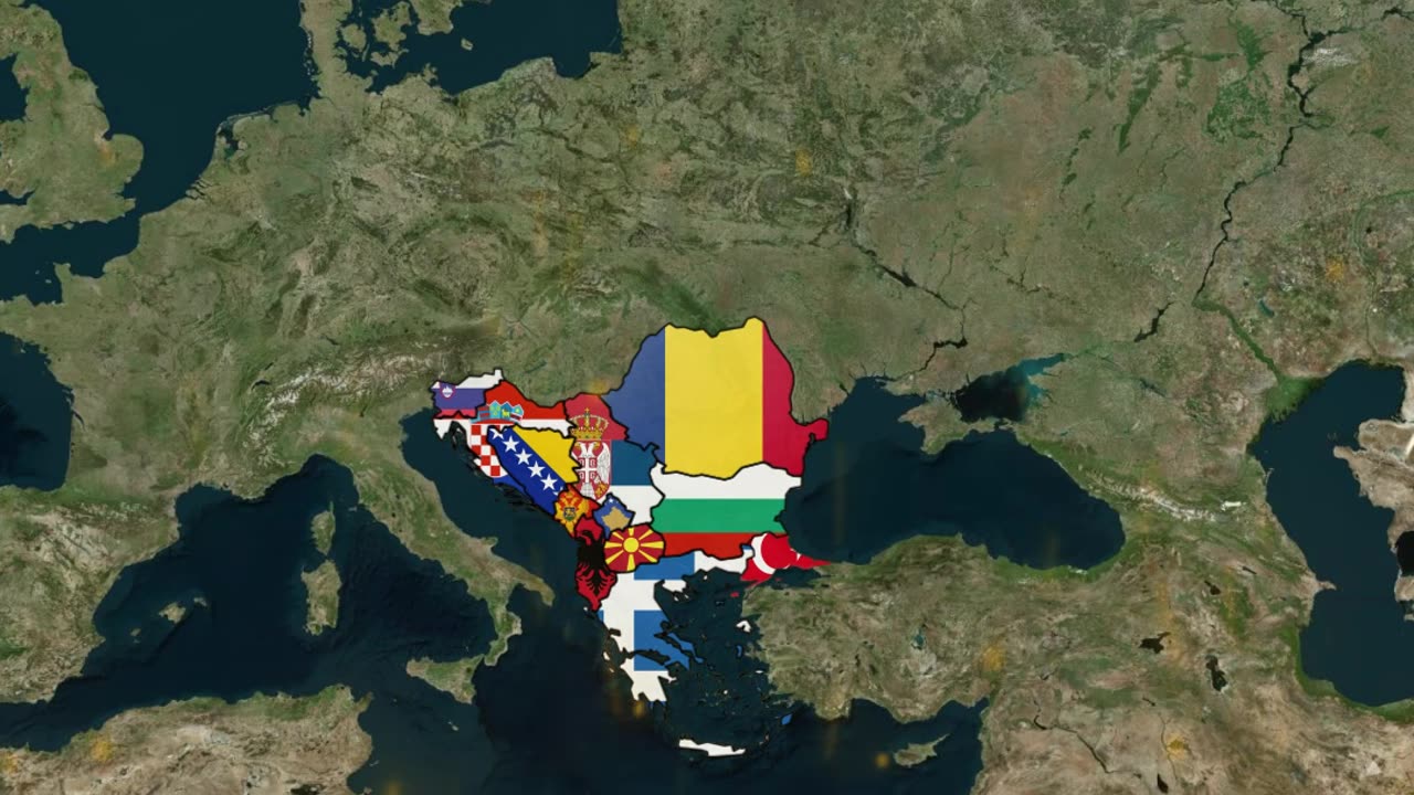 Balkans Today vs Ottoman Empire at Greatest Extent in the Balkans (1683 AD)-11