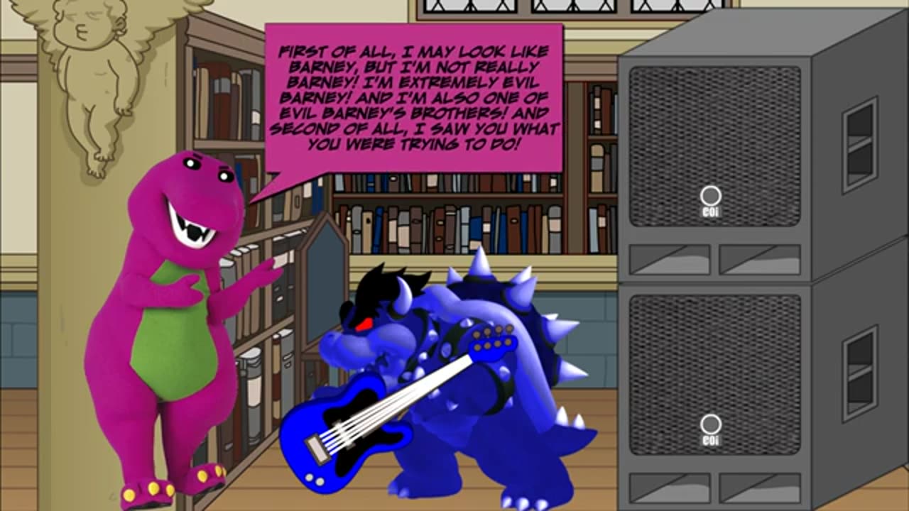 Dark Water Bowser fails to play loud music in the library