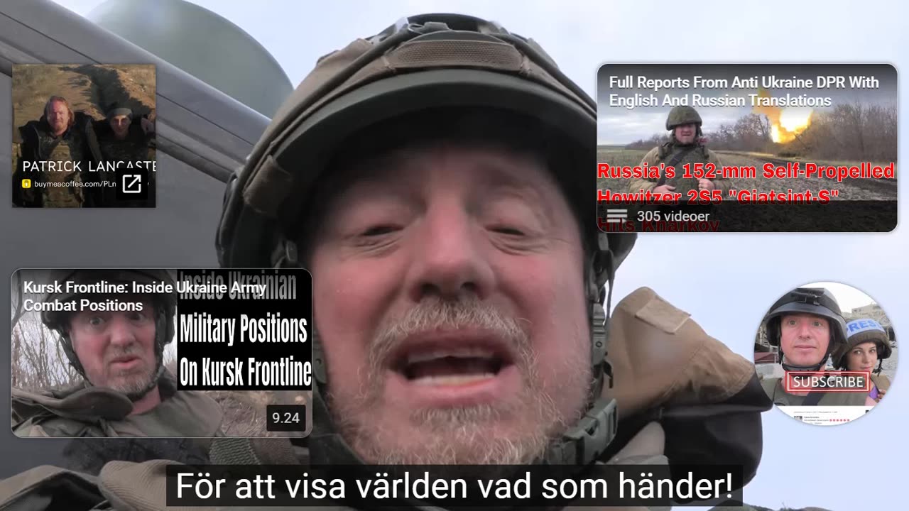 # 1404 - Patrick Lancaster nära döden vid fronten i Kursk. SVENSKTEXTAD