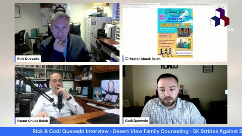 Rick Quevedo Interview - Desert View 5K Strides Against Suicide - OvercomersTV.Live