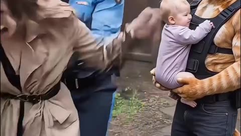 Cute baby journey