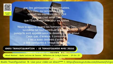 Réveil Matinal - Après Lectures de Jeanne - Réflexions de Curdy & Jeanne - 29 Oct. 25