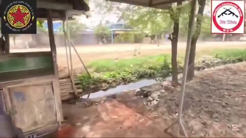 Crazy raw combat footage from Myanmar