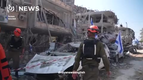 Iranian Missile Strikes in Tel Aviv, Israel - 14 June 2025