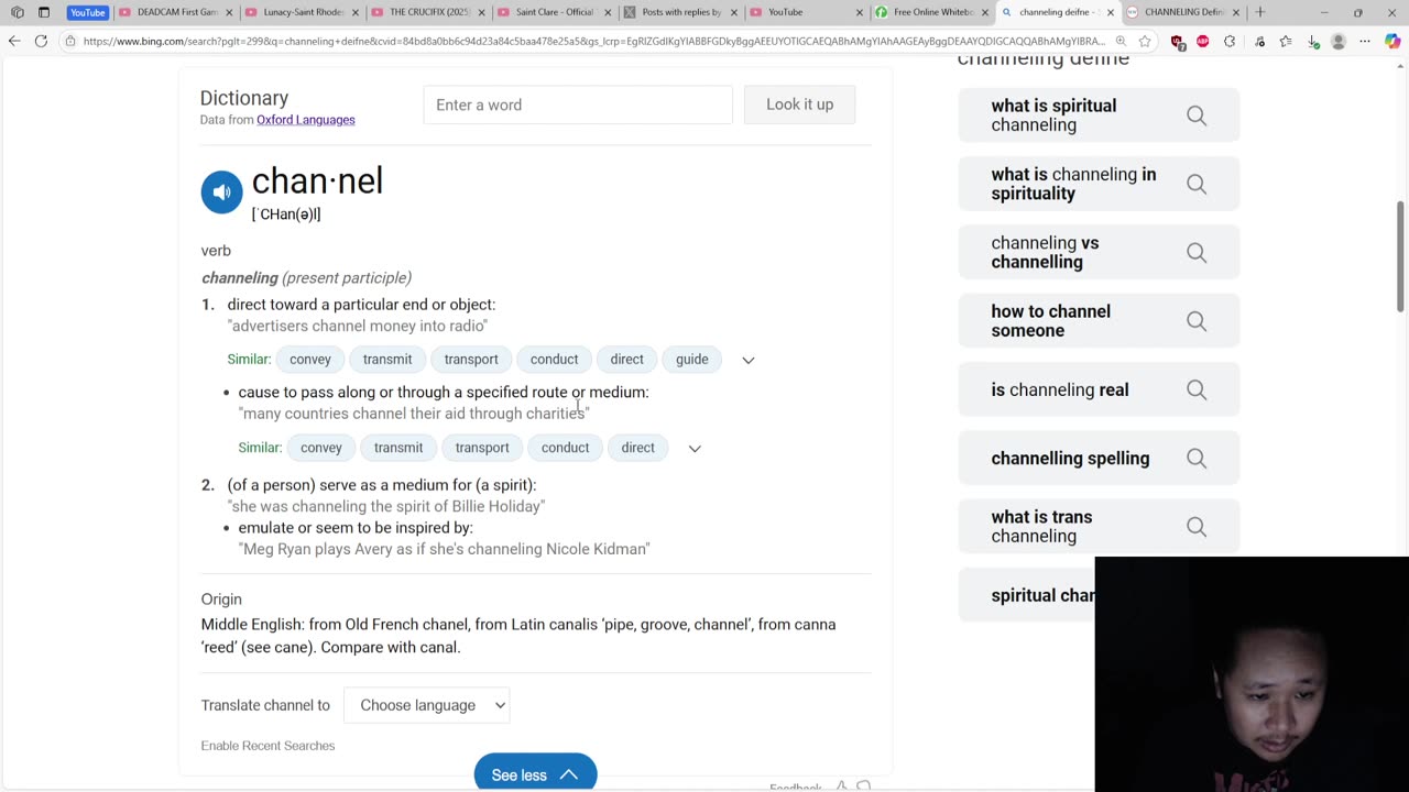 channeling aliens and demons