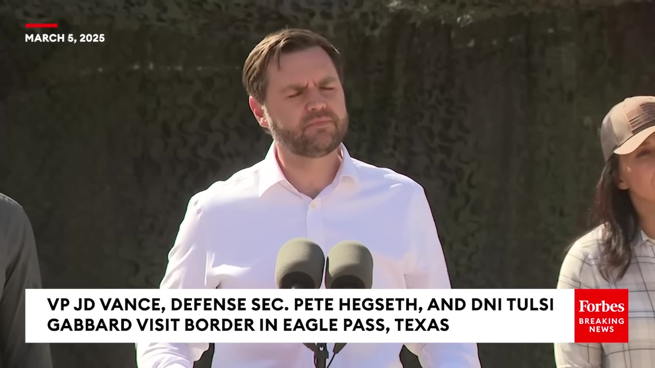 WATCH: Vance, Hegseth and Gabbard speak about border security during visit to Texas