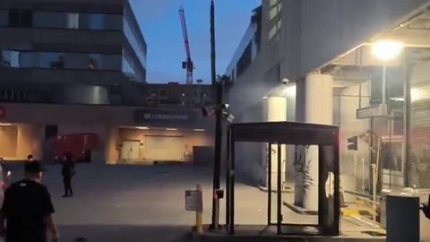 LA protests. ICE protestors launch explosives at ICE facility windows