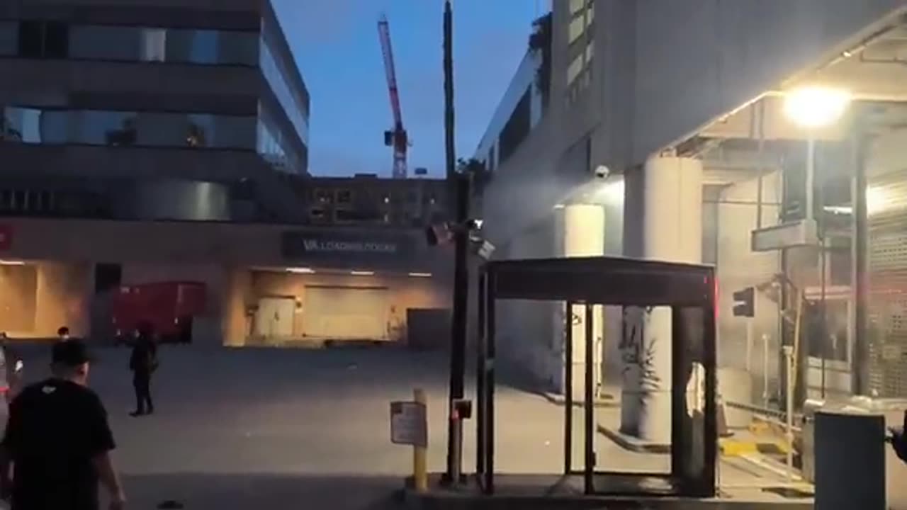 LA protests. ICE protestors launch explosives at ICE facility windows